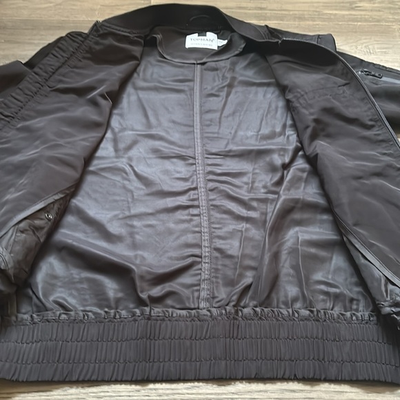 🔥Topman🔥 | Black shiny lightweight bomber jacket - Picture 9 of 12